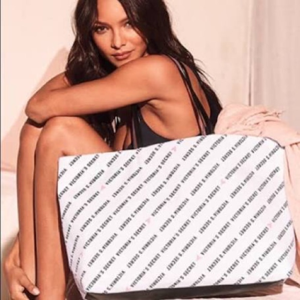 Victoria’s Secret Canvas Logo Tote Bag